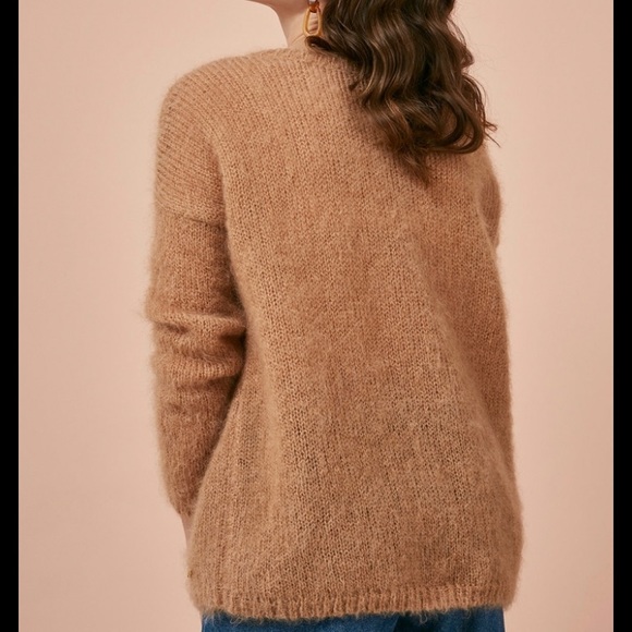 DES PETITS HAUTS Vneck sweater Size 0/XS - Picture 3 of 8